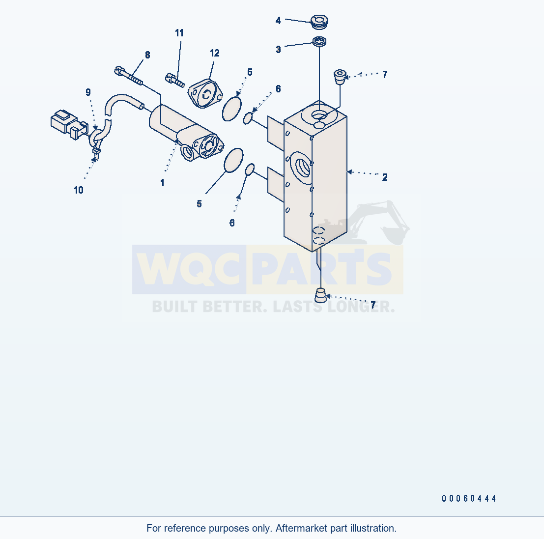 Komatsu WA380-6 Epc Valve (Attachment) parts diagram