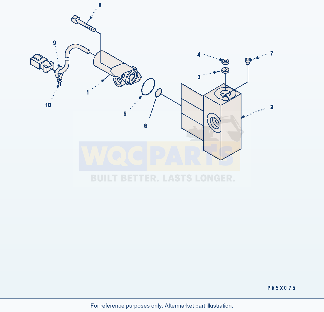 Komatsu WA380-6 Epc Valve parts diagram