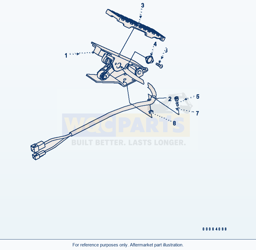 Komatsu WA380-6 Pedal (Inner Parts) parts diagram