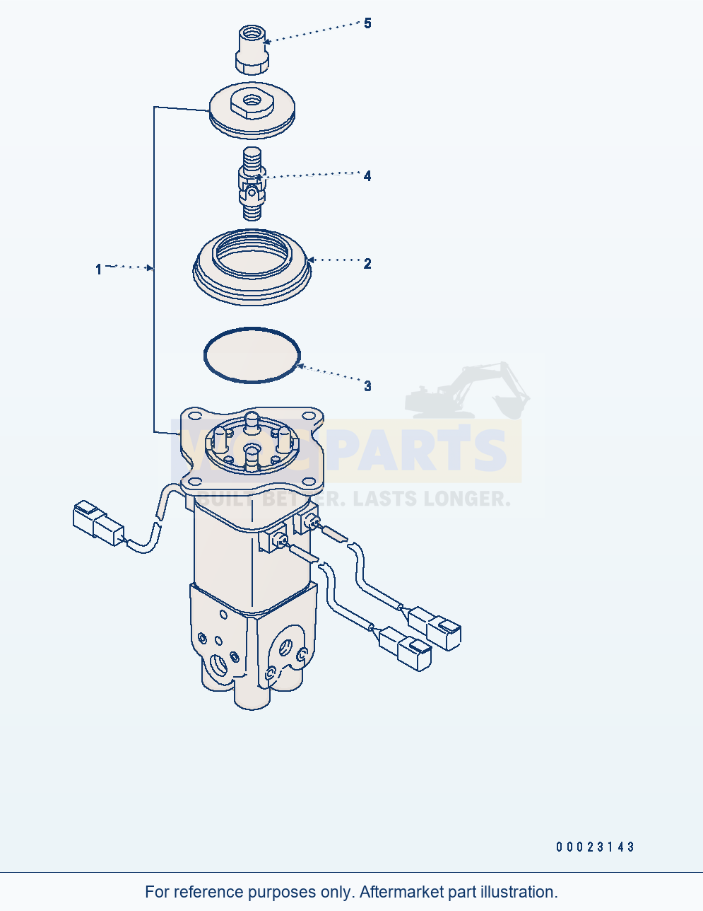 Komatsu WA380-6 Ppc Valve (For Multi Function Mono Lever) parts diagram