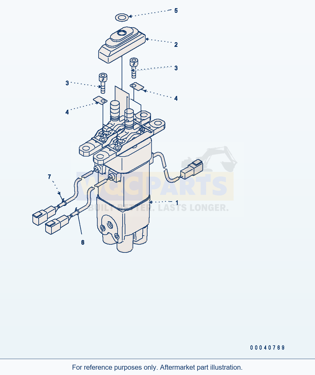 Komatsu WA380-6 Ppc Valve parts diagram