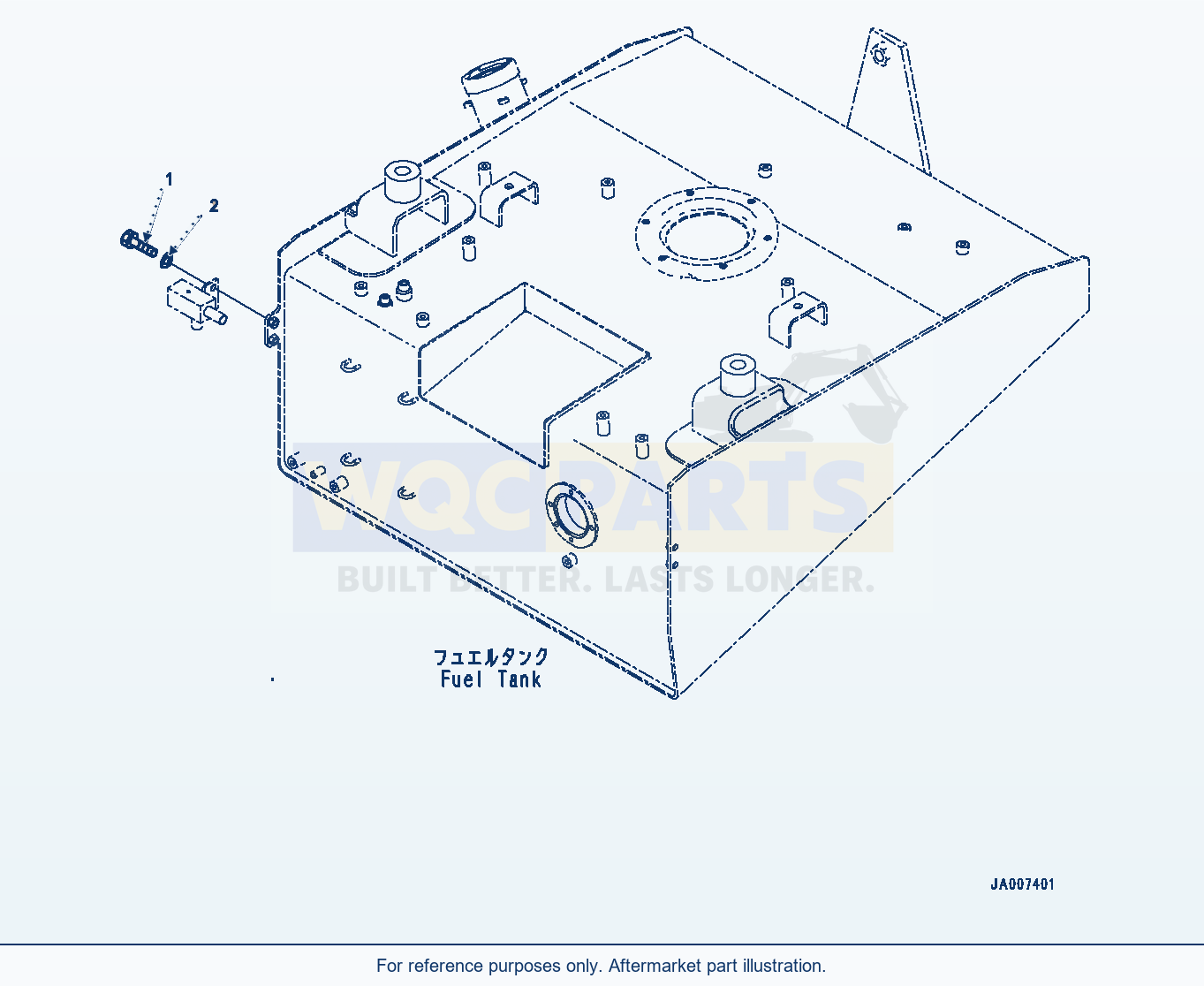 Komatsu WA380-7 Engine Related Parts, Bolt Serial 10001-UP parts diagram