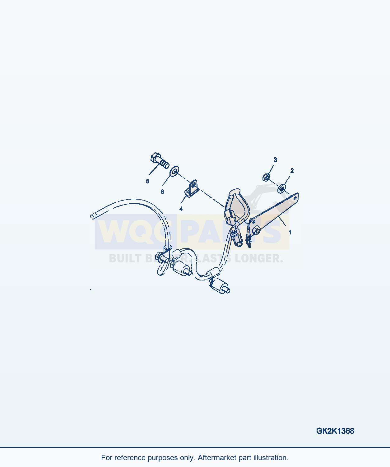Komatsu WA380-7 Engine Related Parts, Reoni parts diagram