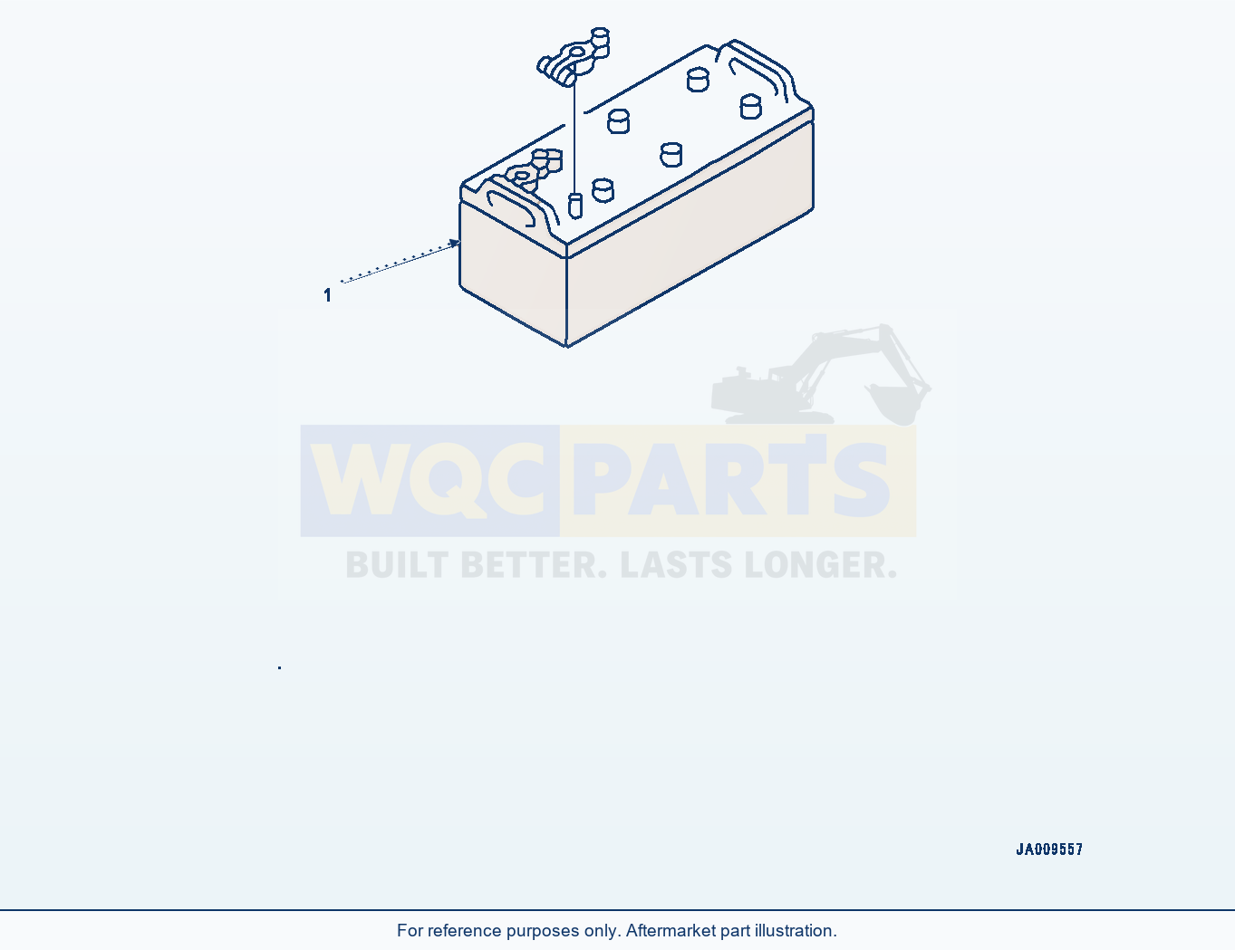 Komatsu WA380-7 Battery (#10001-) parts diagram