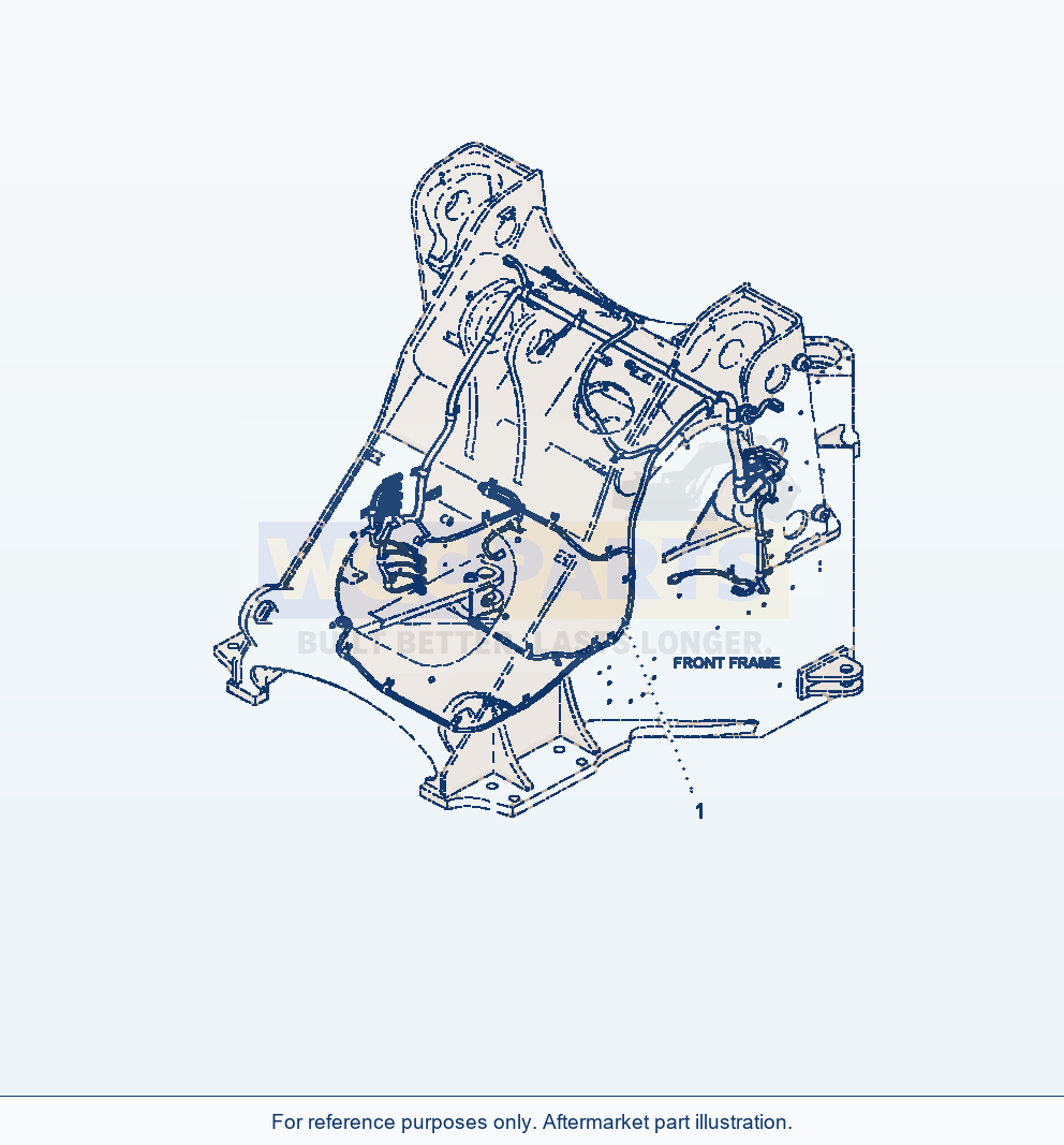 Komatsu WA380-7 Main Wiring Harness parts diagram