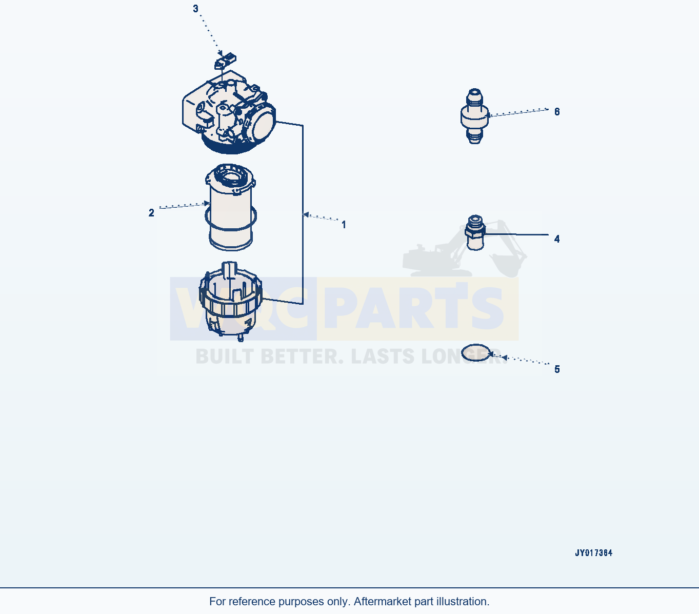 Komatsu WA380-7 Komatsu Closed Crankcase Ventilation (Kccv) parts diagram