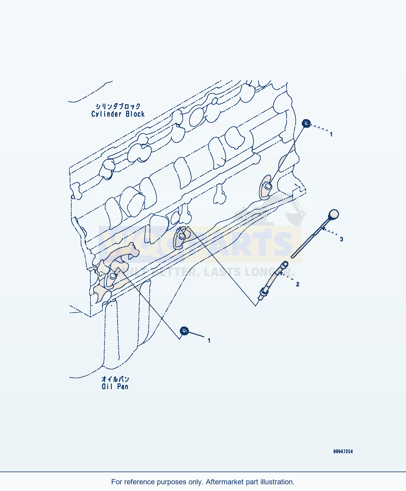 Komatsu WA380-7 Oil Level Gauge (Alg00-002001) Serial 10001-UP parts diagram