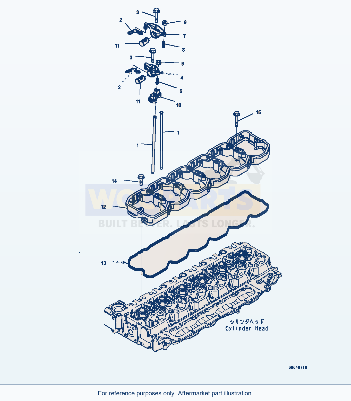 Komatsu WA380-7 Rocker Arm (Arl00-001001) Serial 10001-UP parts diagram