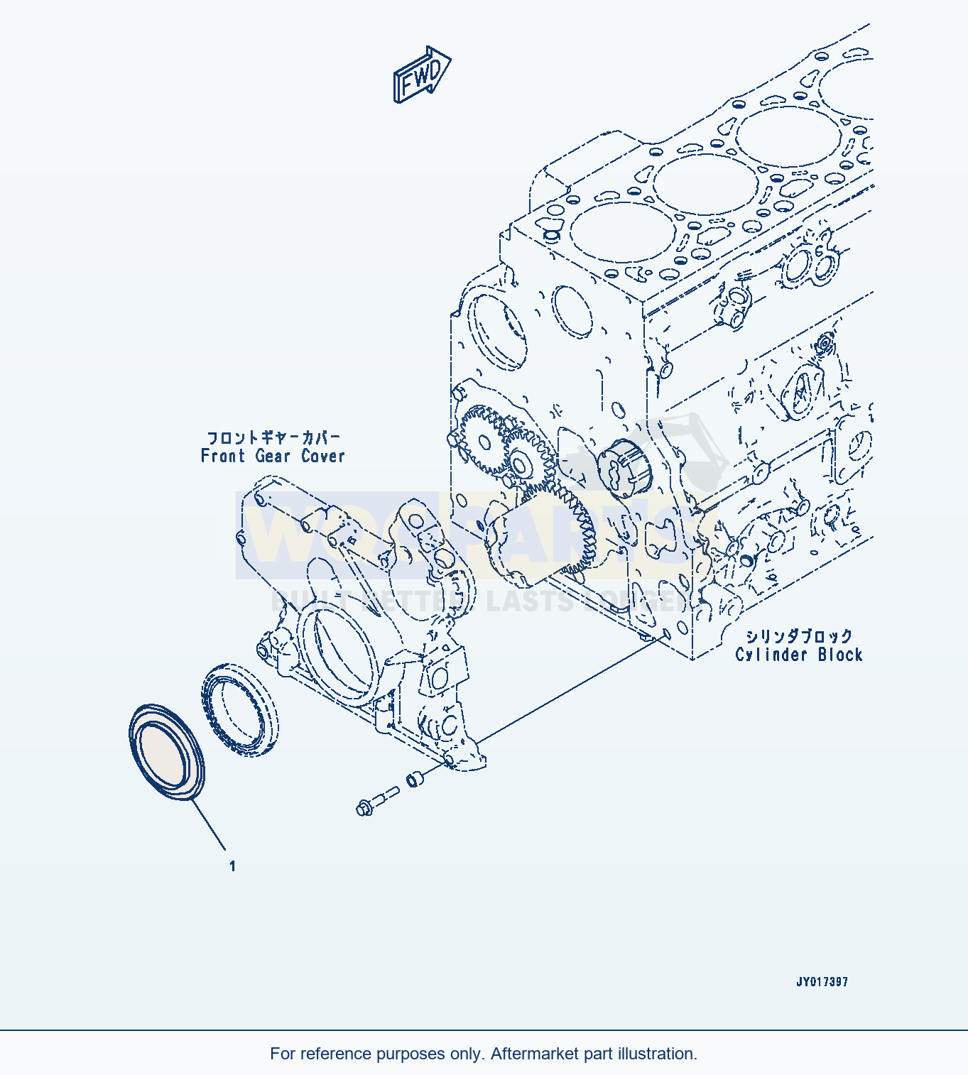 Komatsu WA380-7 Dust Seal (#26600007-) (Asr00-001001) parts diagram