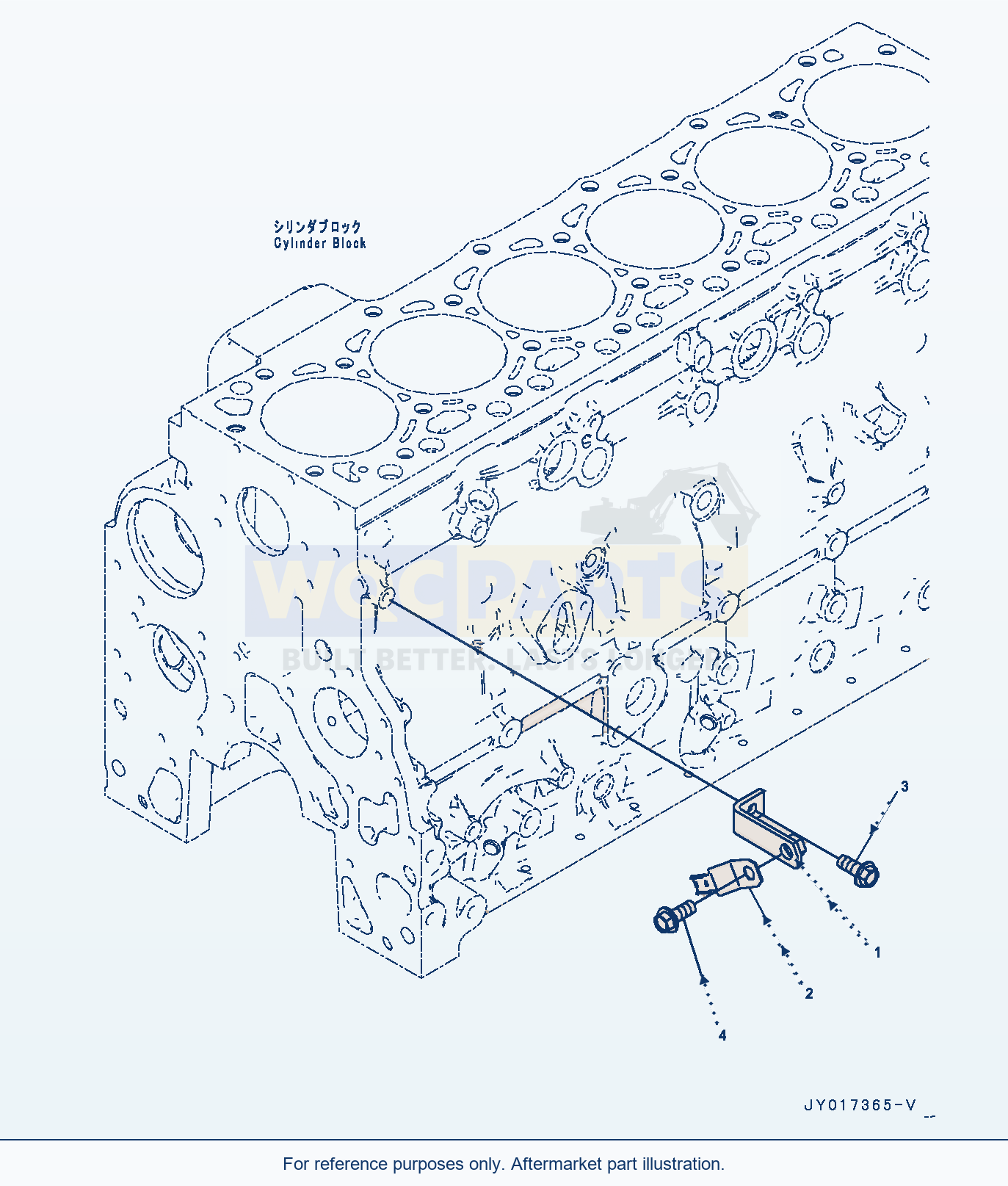 Komatsu WA380-7 Wiring Harness Bracket (#26600007-) parts diagram