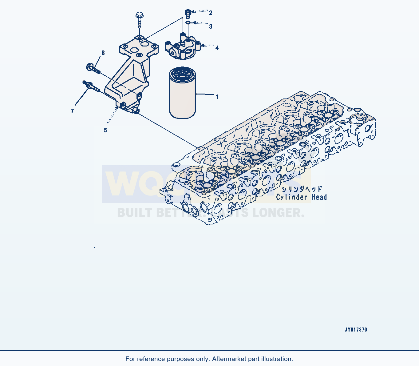 Komatsu WA380-7 Fuel Filter (#26600007-) (Aff10-001001) parts diagram
