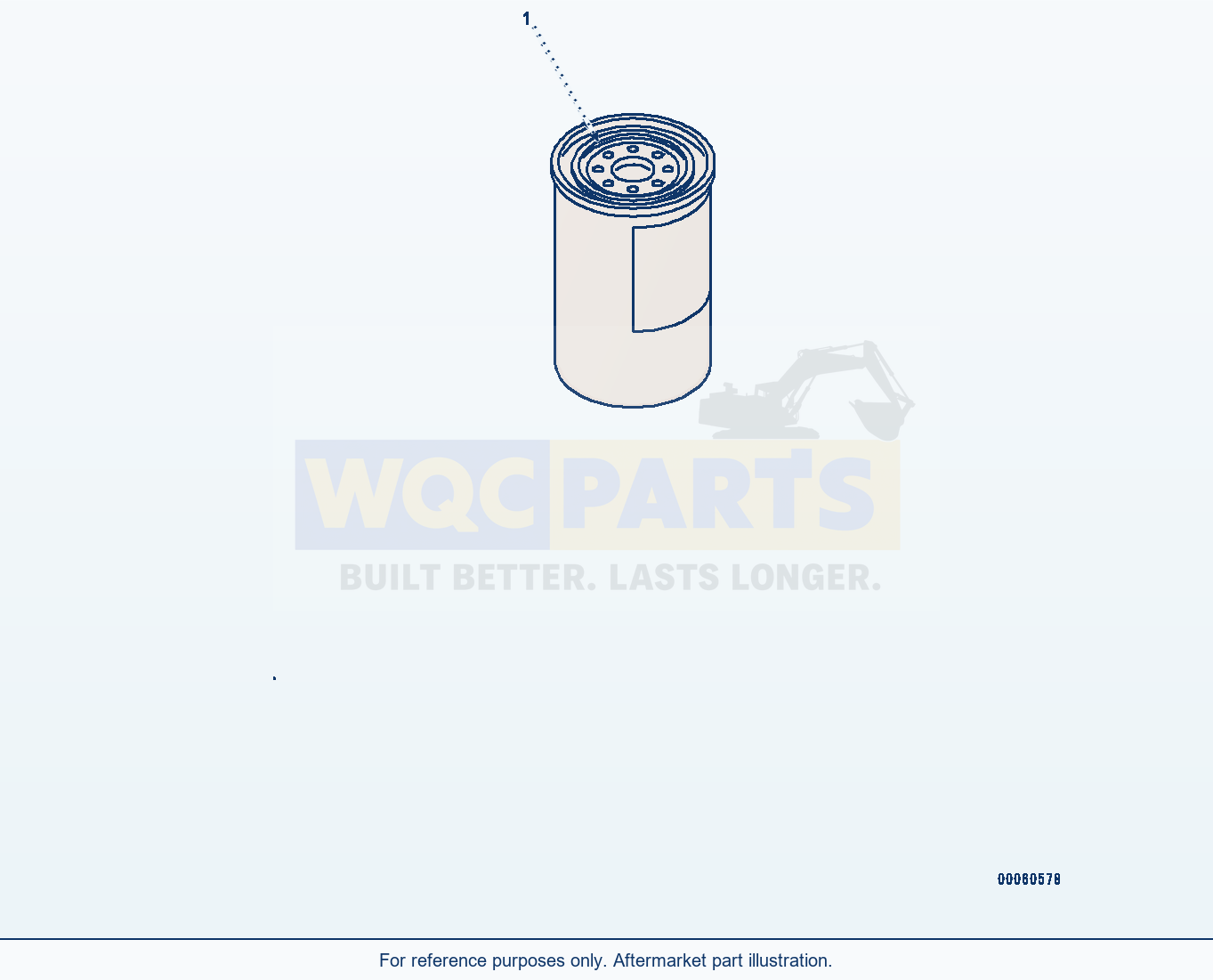 Komatsu WA380-7 Fuel Filter Cartridge (#26600007-) parts diagram