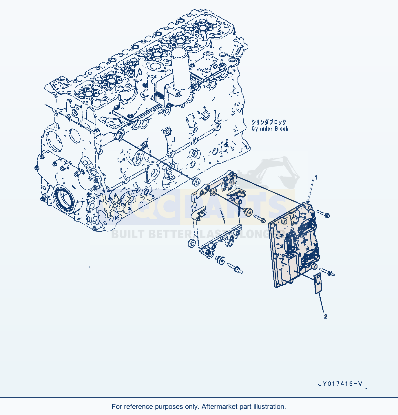 Komatsu WA380-7 Engine Controller parts diagram