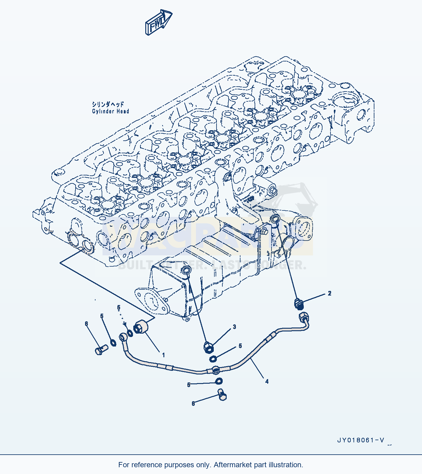 Komatsu WA380-7 Engine Coolant Vent (#26600007-) (Arp00-001001) parts diagram