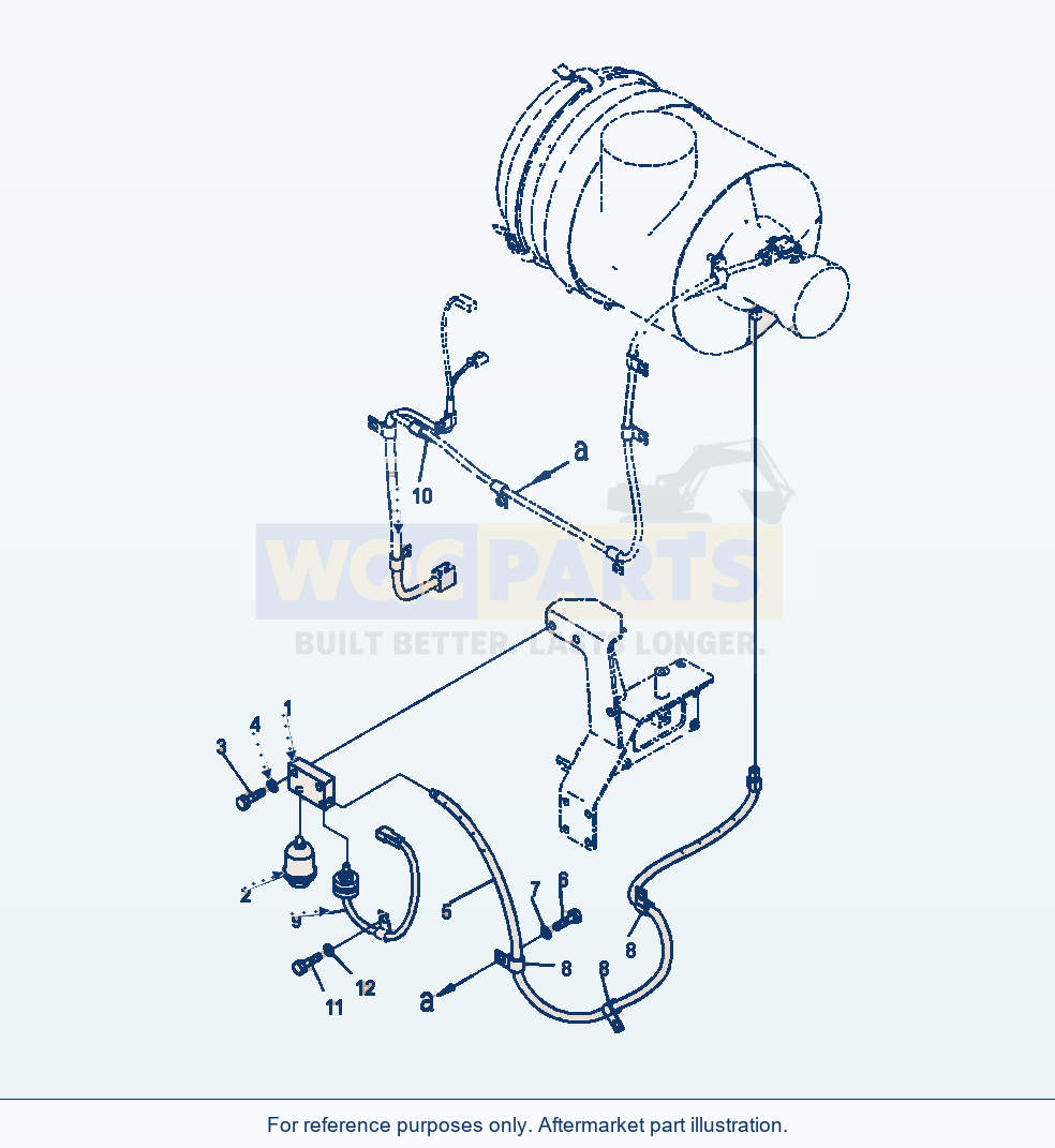 Komatsu WA380-7 Air Cleaner Dust Indicator parts diagram