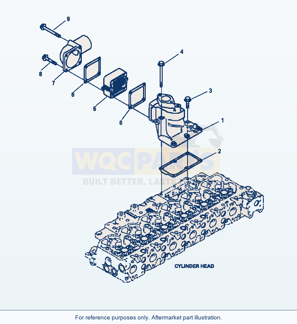 Komatsu WA380-7 Air Intake Connector parts diagram