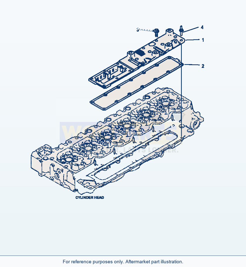 Komatsu WA380-7 Air Intake Manifold parts diagram