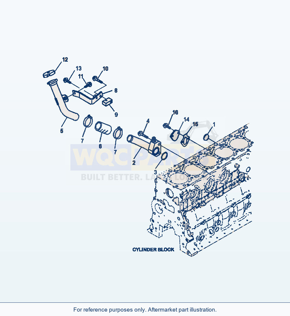Komatsu WA380-7 Engine Oil Fill Port parts diagram