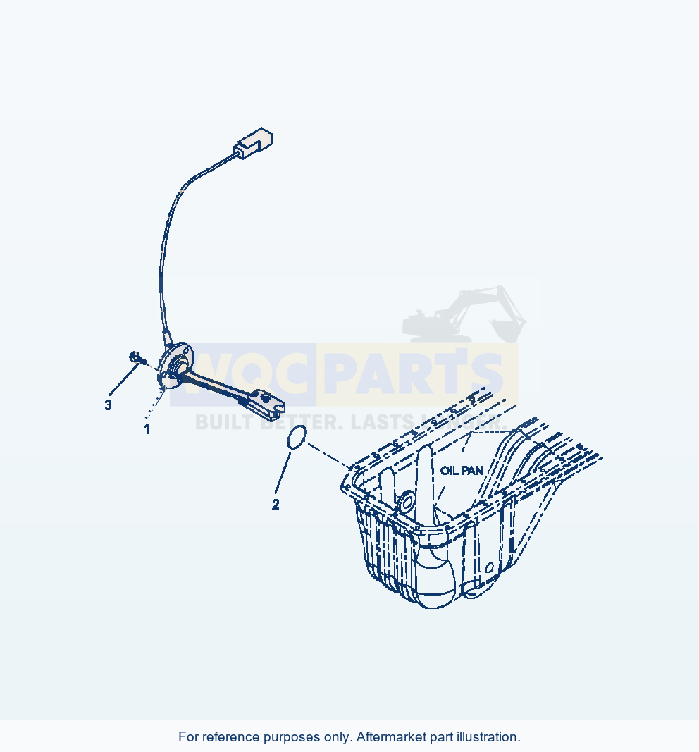 Komatsu WA380-7 Engine Oil Level Sensor parts diagram