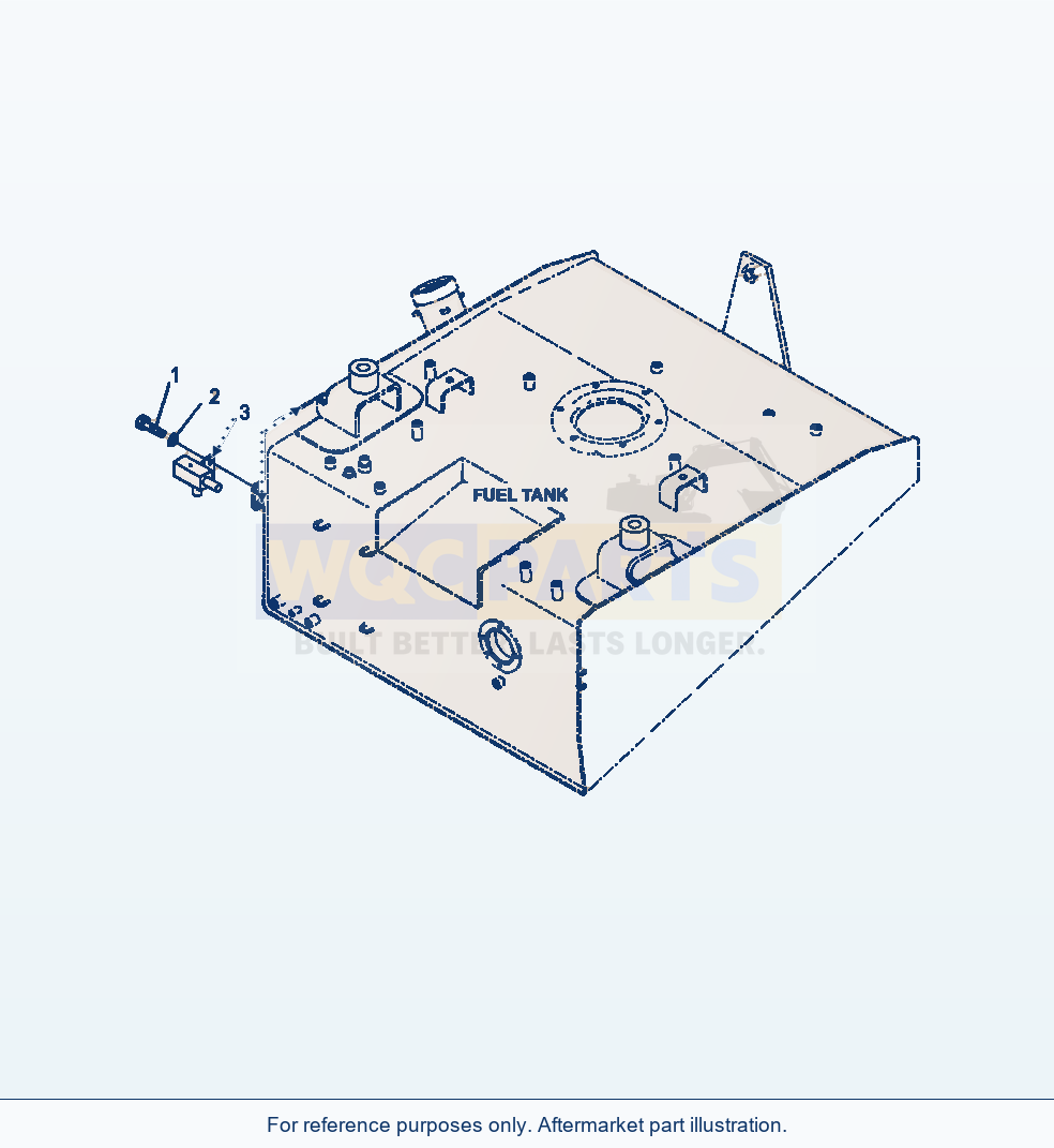 Komatsu WA380-7 Engine Oil Pan Drain Piping Mounting parts diagram