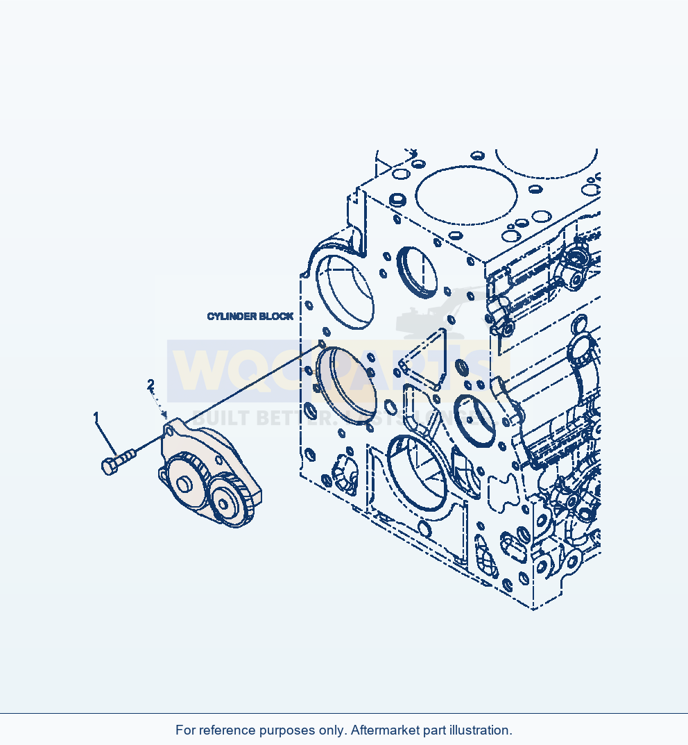 Komatsu WA380-7 Lubricating Oil Pump parts diagram