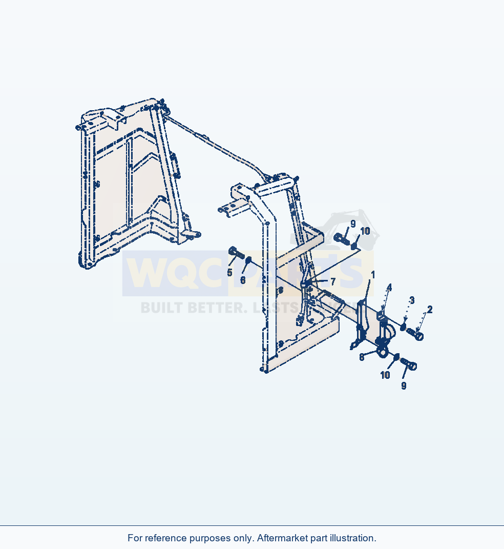 Komatsu WA380-7 Hood Back-Up Alarm parts diagram
