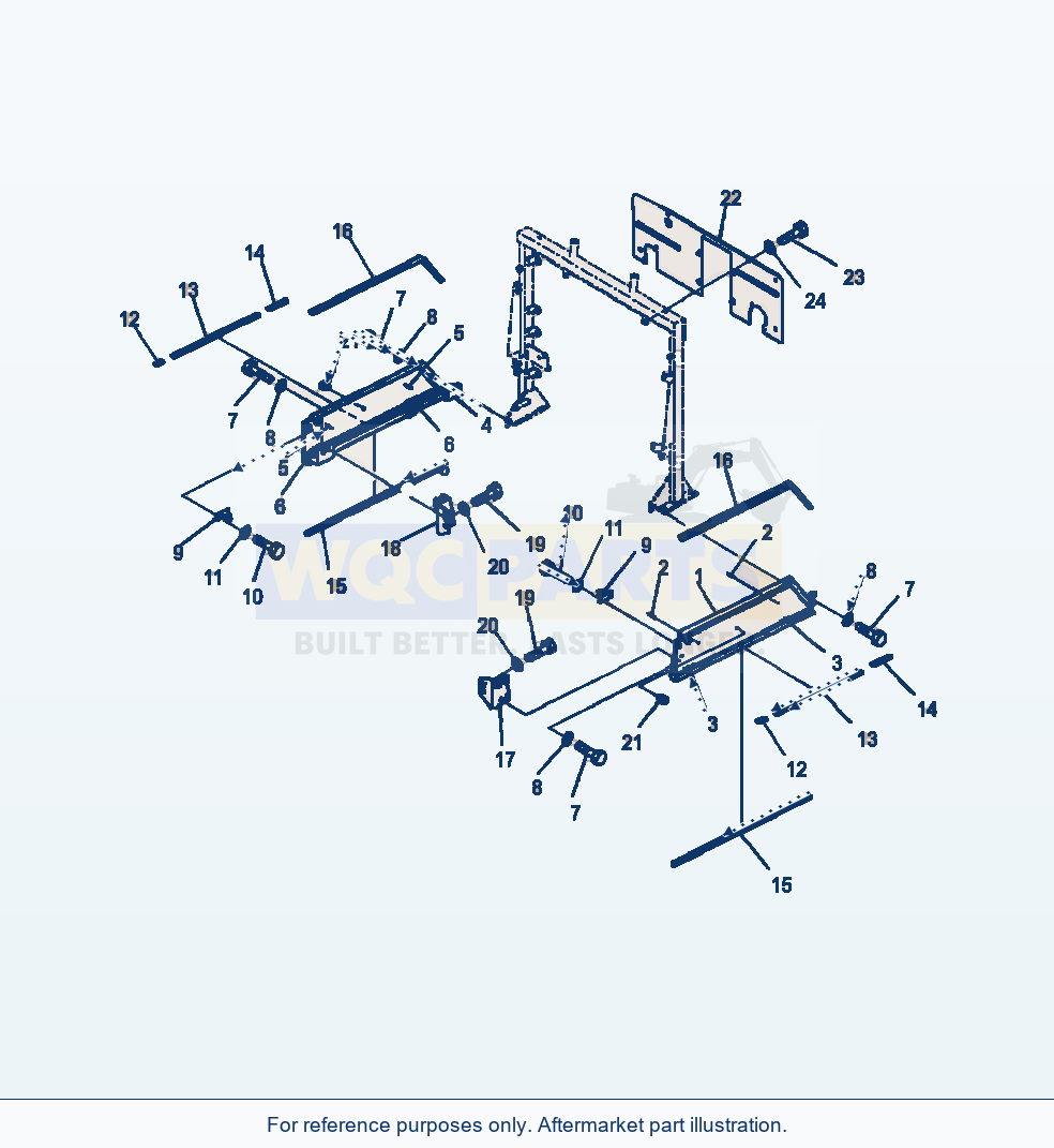 Komatsu WA380-7 Hood Lower Cover parts diagram