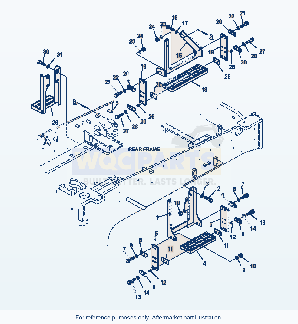 Komatsu WA380-7 Step parts diagram