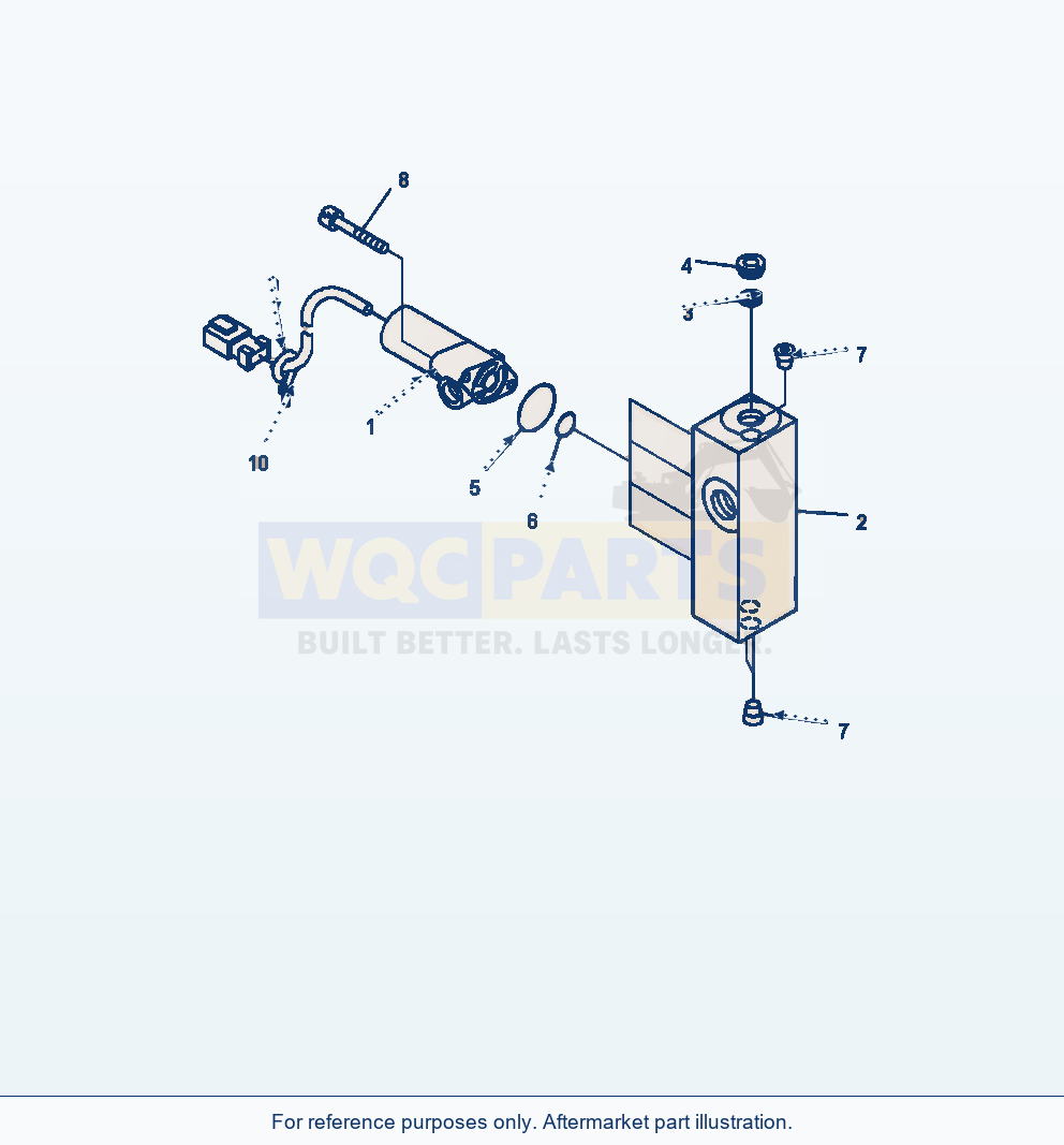 Komatsu WA380-7 Hydraulic Piping Epc Valve (2-Spool Valve) parts diagram