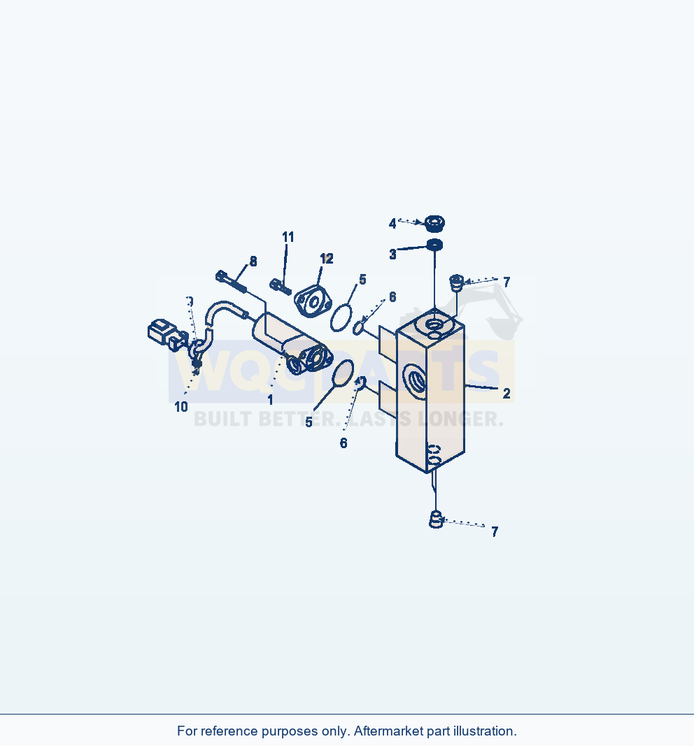 Komatsu WA380-7 Hydraulic Piping Epc Valve (3-Spool Valve) parts diagram