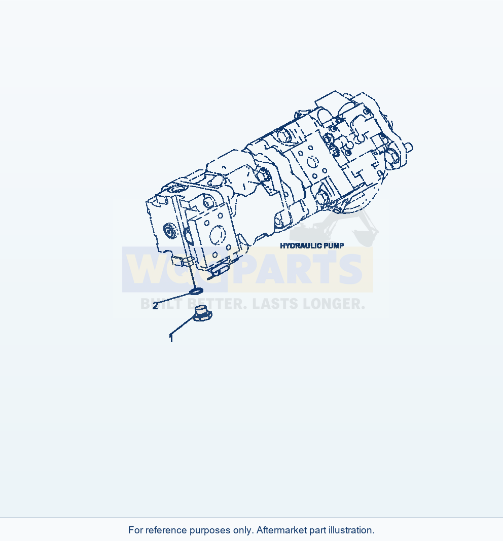 Komatsu WA380-7 Hydraulic Pump Plug parts diagram