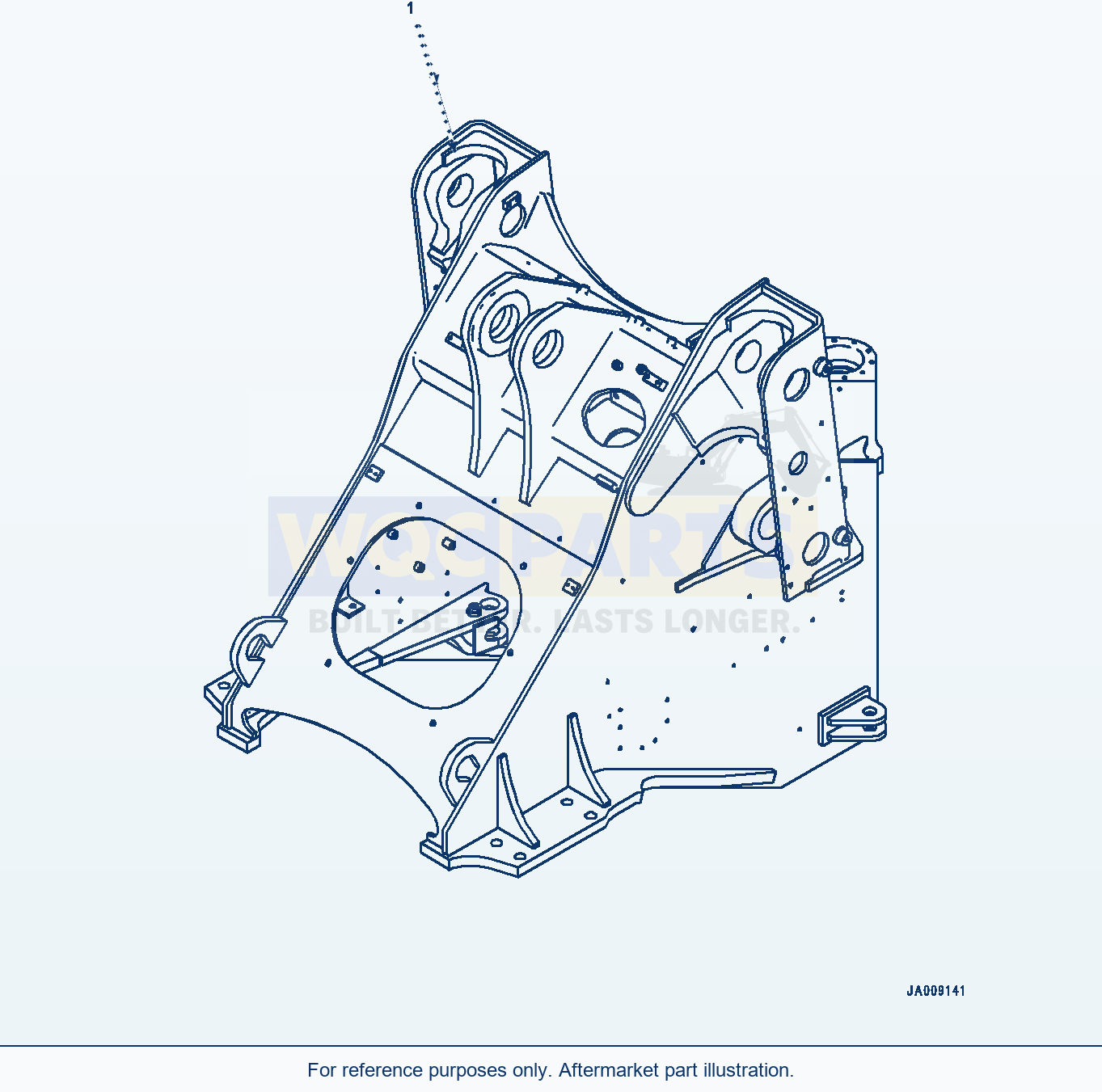 Komatsu WA380-7 Front Frame Serial 10001-UP parts diagram