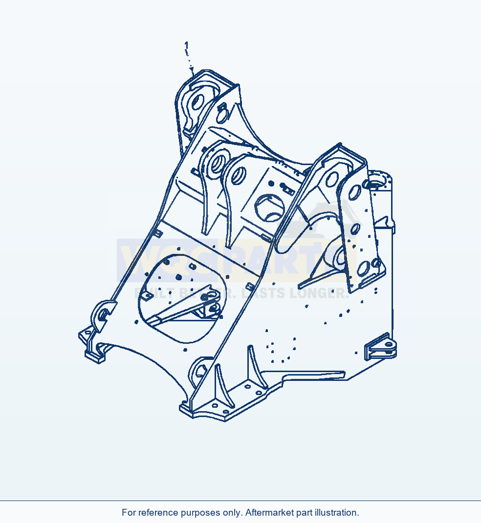 Komatsu WA380-7 Front Frame Serial A64001-UP parts diagram