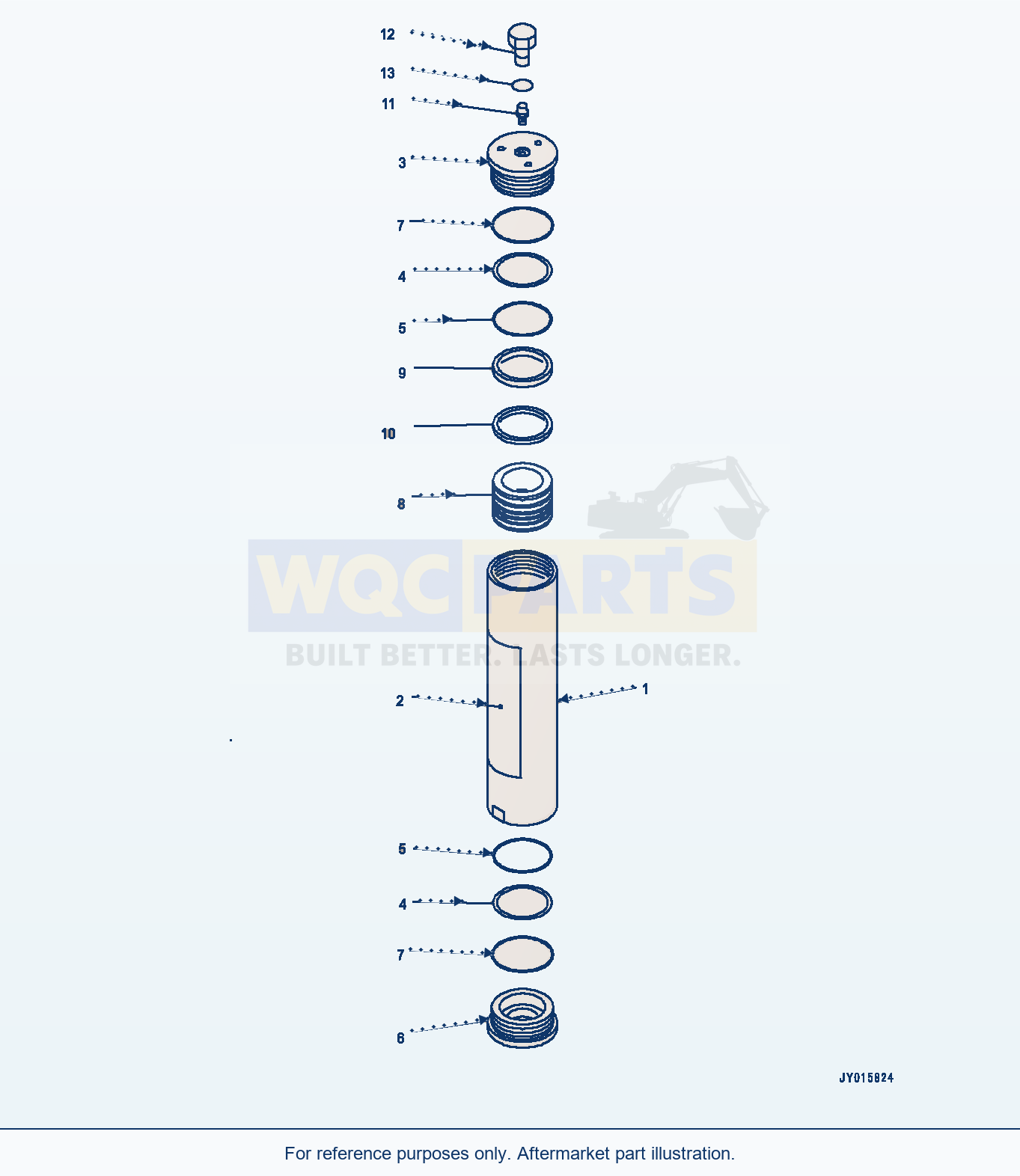 Komatsu WA380-7 Brake Control, Accumulator (#10001-10076) parts diagram