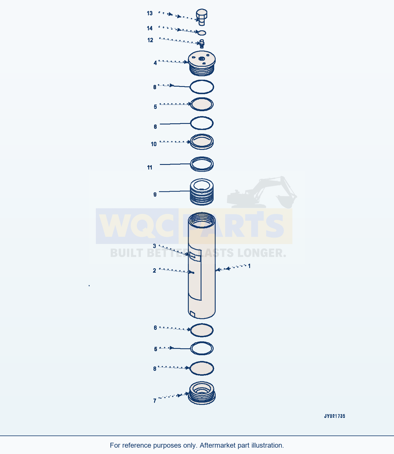 Komatsu WA380-7 Brake Control, Accumulator (#10077-) parts diagram