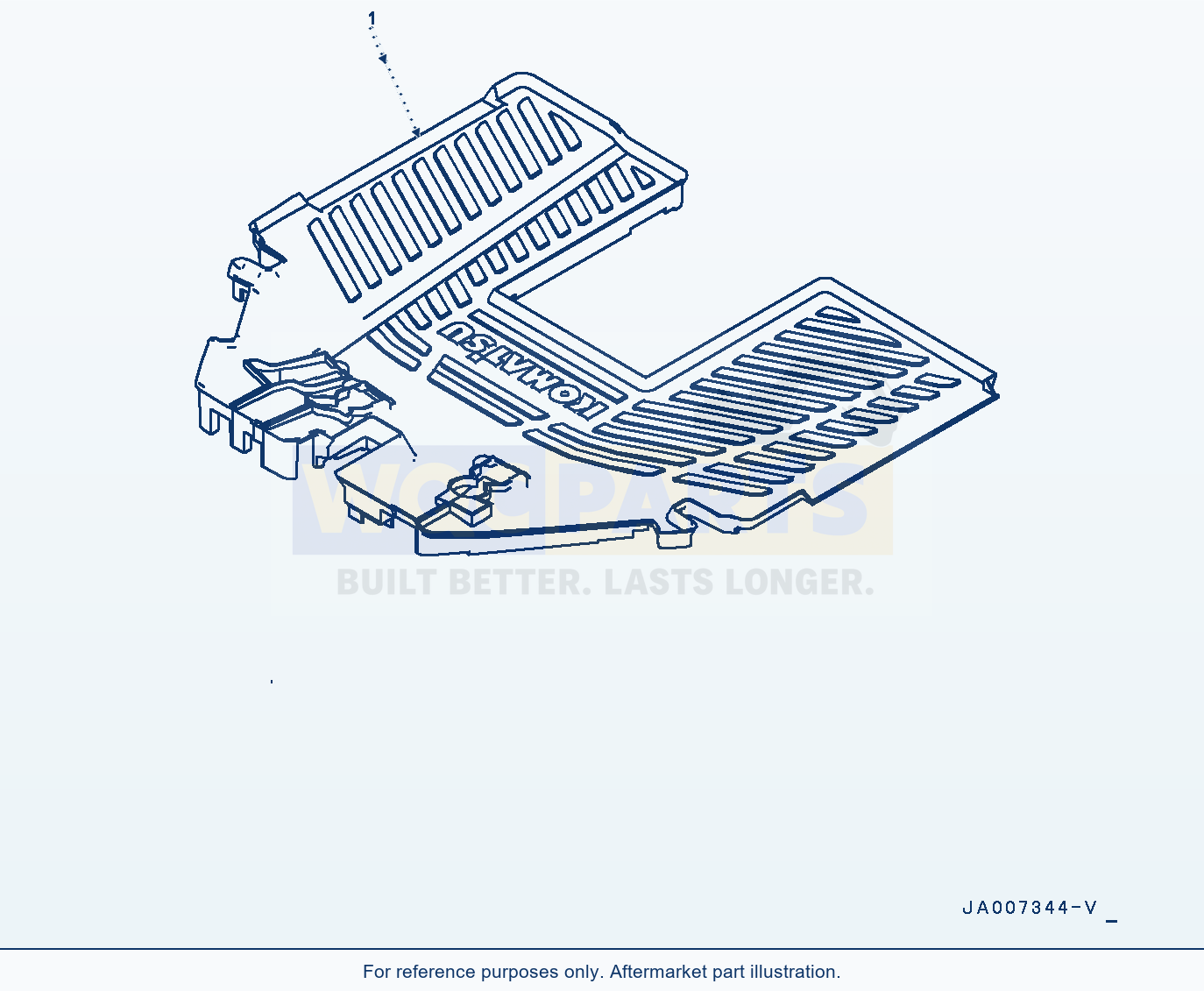 Komatsu WA380-7 Floor Mat (#10001-) parts diagram