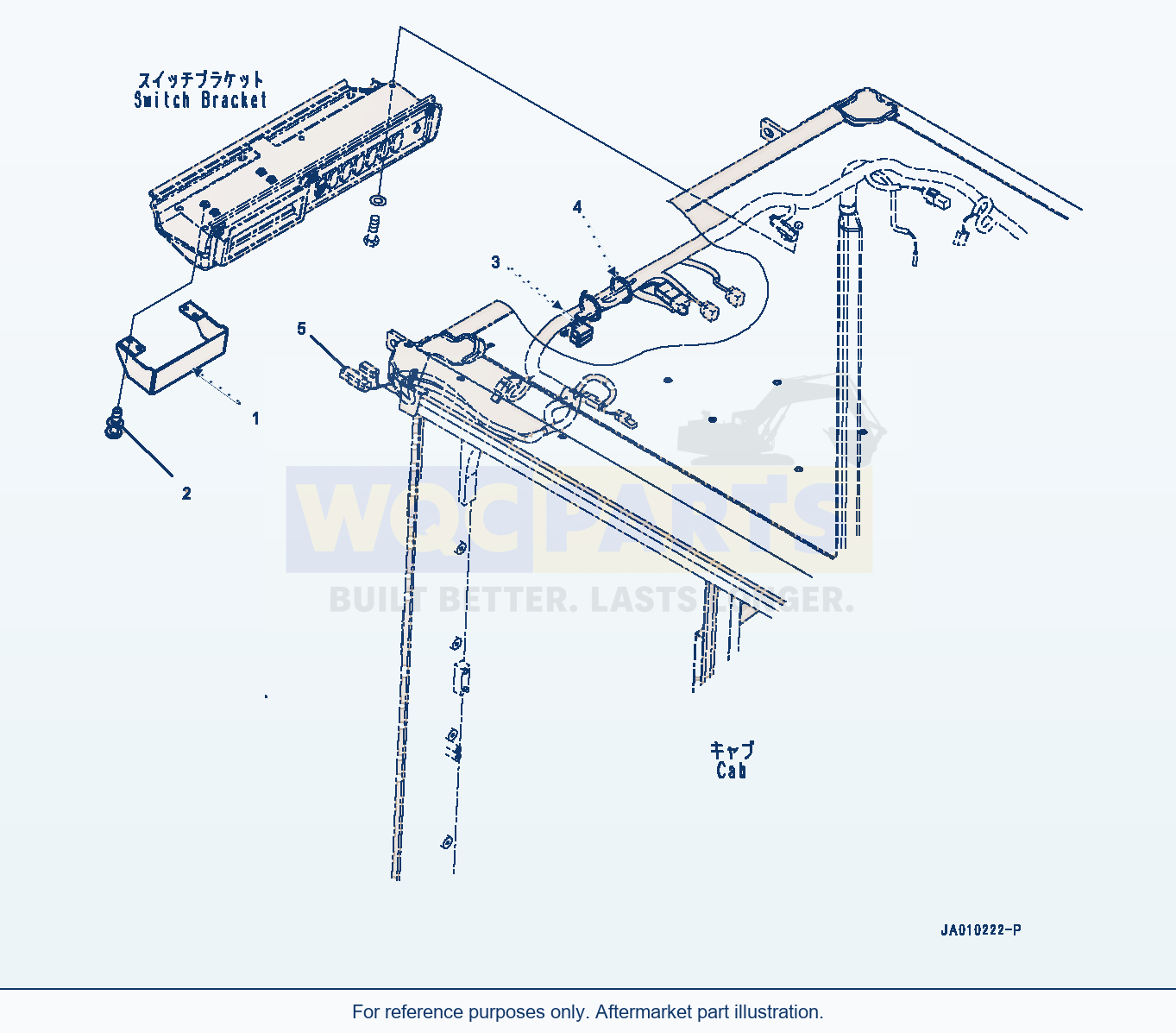 Komatsu WA380-7 Parts For Less Radio (#10001-) parts diagram