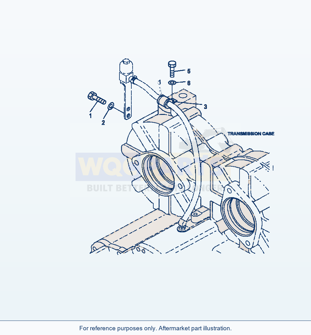 Komatsu WA380-7 Torque Converter And Transmission Breather parts diagram