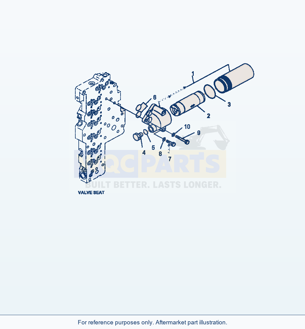 Komatsu WA380-7 Transmission Filter parts diagram