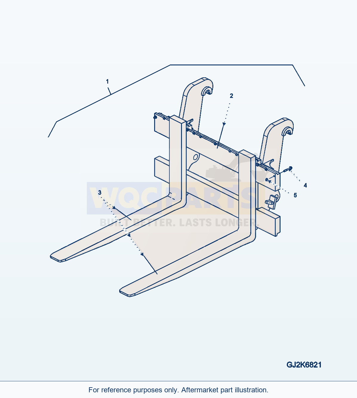 Komatsu WA380-7 Fork Carrier Serial H62051-UP parts diagram