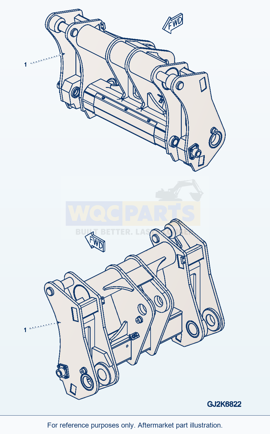 Komatsu WA380-7 Quick Coupler Serial 10001-UP parts diagram