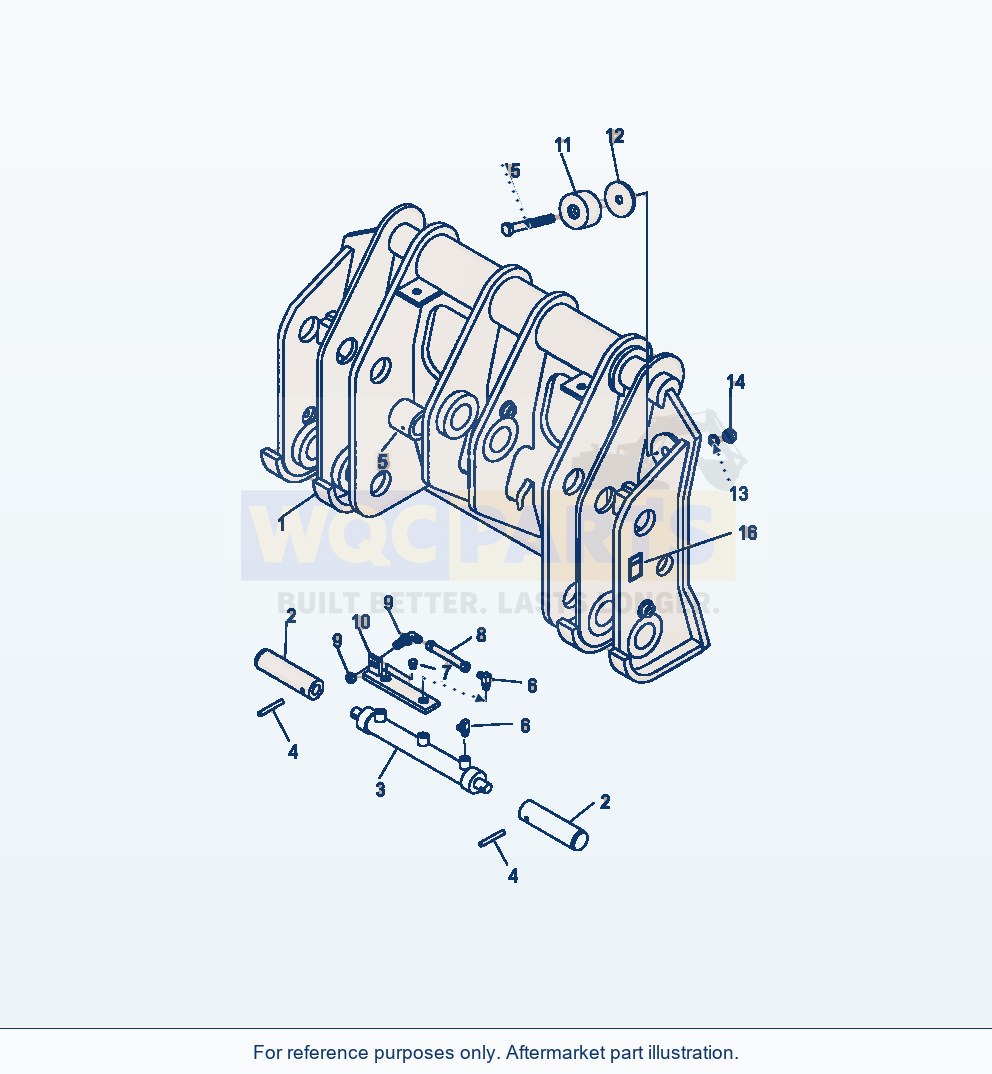 Komatsu WA380-7 Jrb Quick Coupler Coupler Group parts diagram