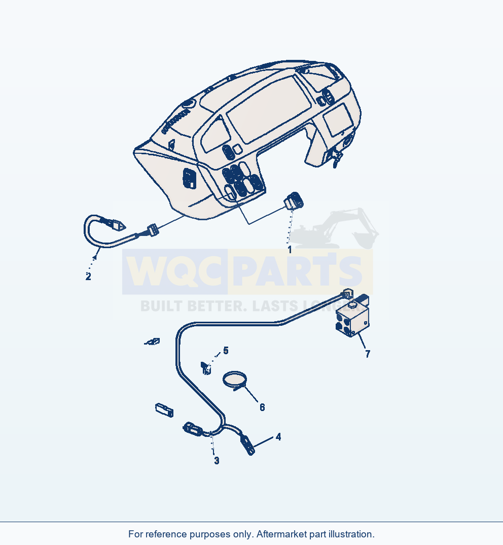 Komatsu WA380-7 Jrb Quick Coupler Electrical Group parts diagram