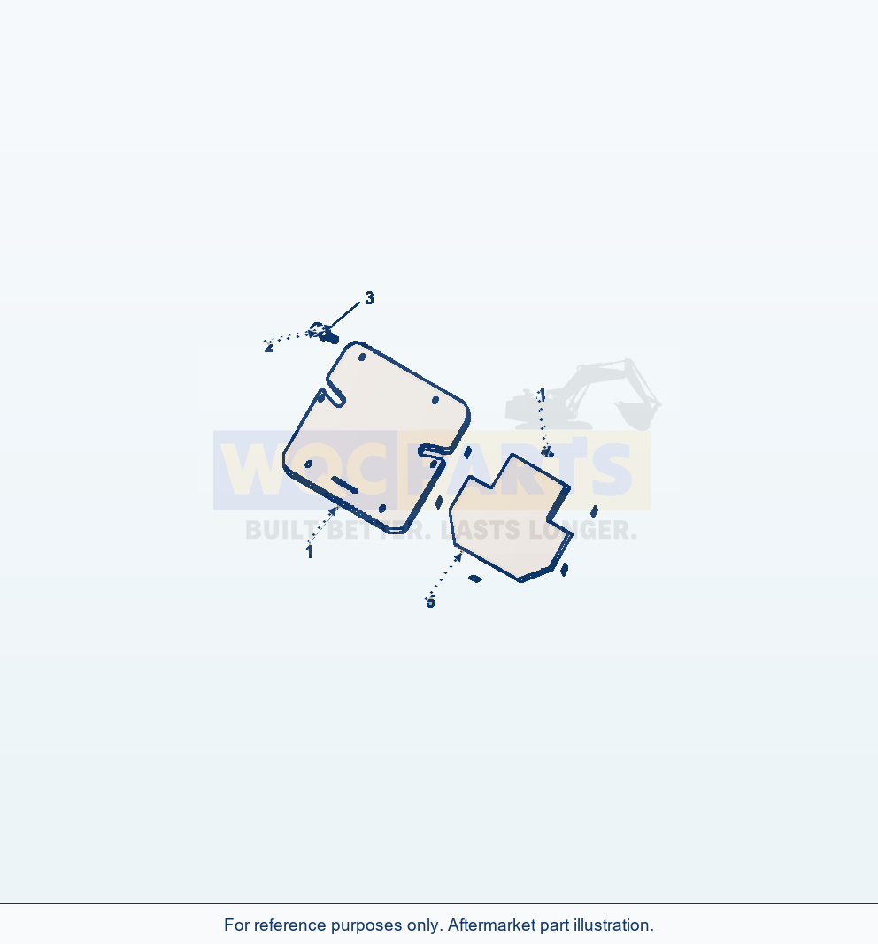 Komatsu WA380-7 Jrb Quick Coupler Front Cover And Sheet Group parts diagram
