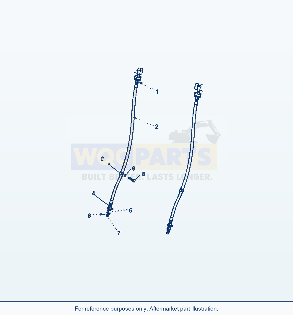 Komatsu WA380-7 Jrb Quick Coupler Third Spool Hose Group parts diagram