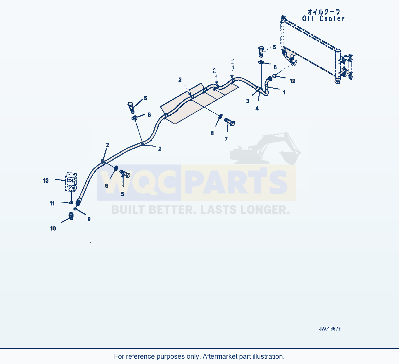 Komatsu WA380-8 Cooling Piping (#15001-) parts diagram