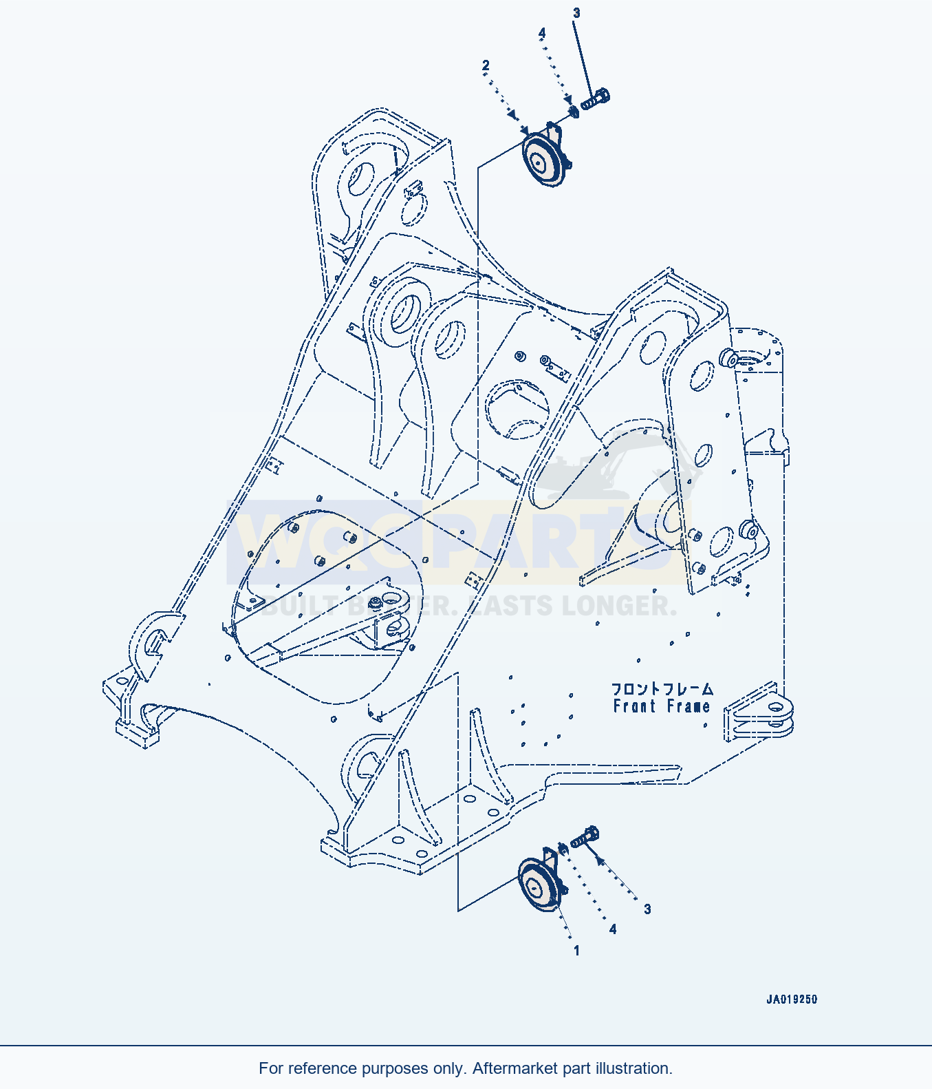 Komatsu WA380-8 Horn (#15001-) parts diagram