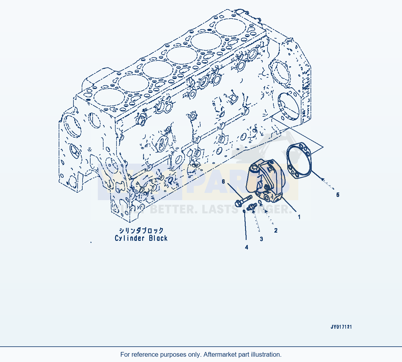 Komatsu WA380-8 Hydraulic Pump (#26634517-) (Ahd10-001001) parts diagram