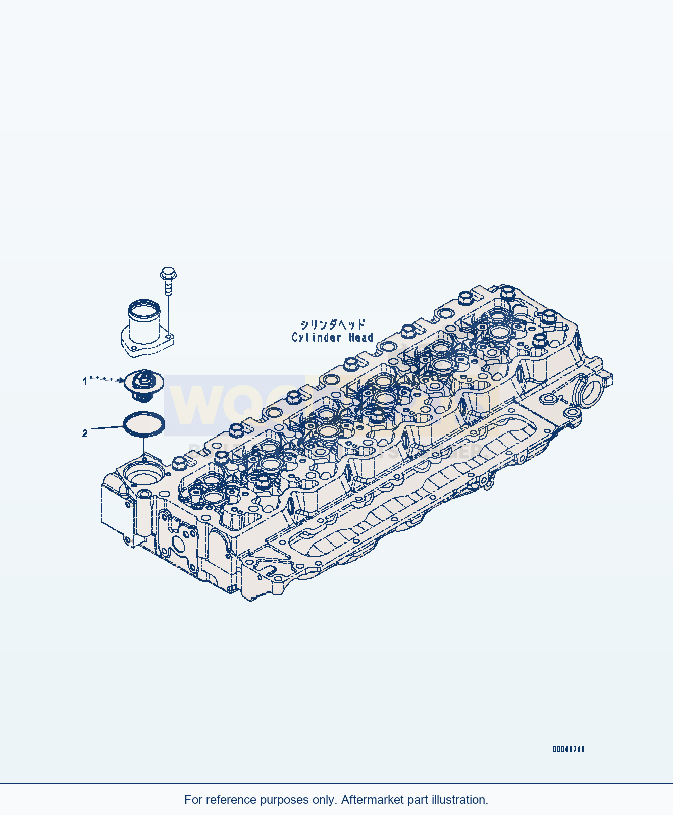 Komatsu WA380-8 Thermostat (#26634517-) (Aec00-001001) parts diagram