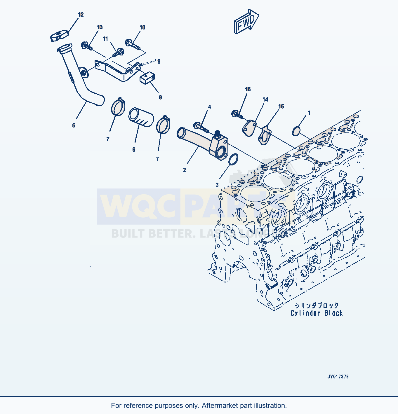 Komatsu WA380-8 Engine Oil Filler (#26634517-) (Aob10-001001) parts diagram